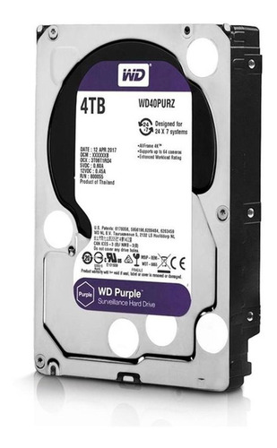Hd Wd Purple Surveillance 4tb 3.5 Sata Western Digital 