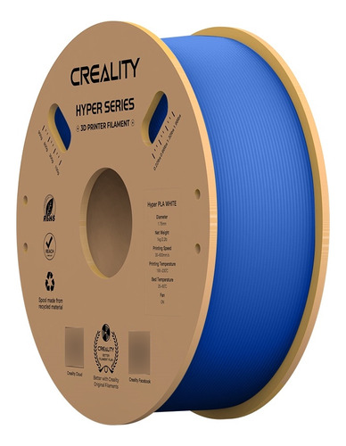 Filamento Hyper Pla Azul Creality Orig. 1 Kg 1.75mm 600mm/s