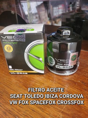 Filtro Aciete 5548 Vw Fox Spacefox Crossfox Seat Toledo  Foto 2