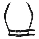 Waist Belt Belt Leather Body Chest Chain Black Goth