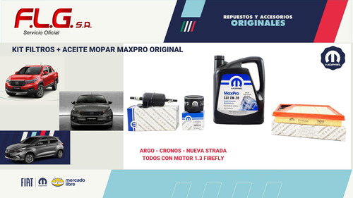 Kit Filtros Y Aceite Mopar Fiat Desde 2021 Foto 3