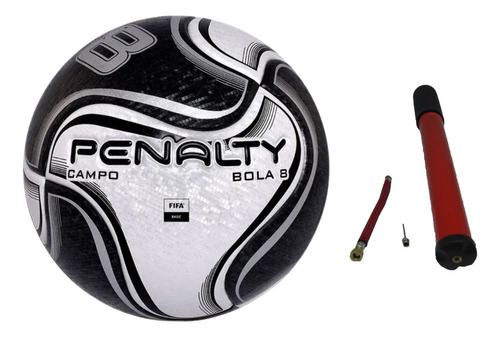 Bola De Futebol De Campo Penalty Oficial 8x + Bomba De Ar