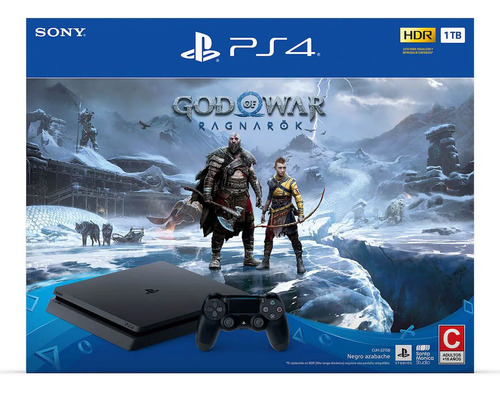 Sony Playstation 4 Slim 1tb God Of War Ragnarok Color Negro