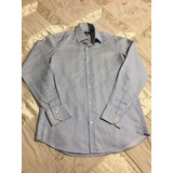 Hugo Boss Camisa Para Caballero Talla 38 Azul A Cuadros