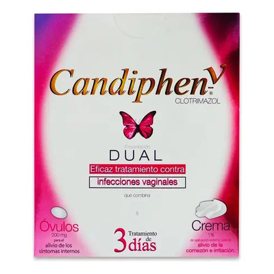 Clotrimazol Candiphen V Dual 3 Óvulos+crema 10 Gr | MercadoLibre