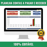 Planilha Contas A Receber E Pagar - Orçamento Pessoal