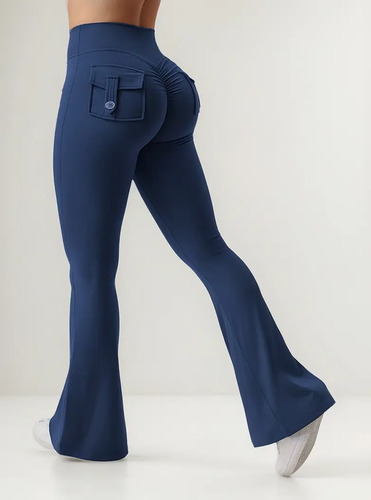 Eric Pantalón Yoga Mujer Con Bolsillos Campana Levanta Cola