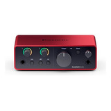 Interfaz De Audio Focusrite Scarlett Solo 4ta Generacion P