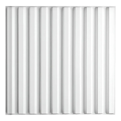 Paneles Decorativos 3d Pvc 50x50cm 20 Piezas 5m2 + Adhesivo Color Blanco D167b | Meses sin interés