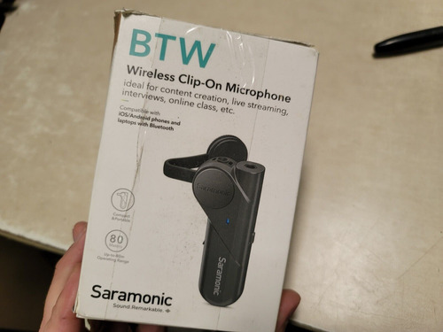 Saramonic Btw Wireless Bluetooth Clip-on Microphone W/ 3 Mme