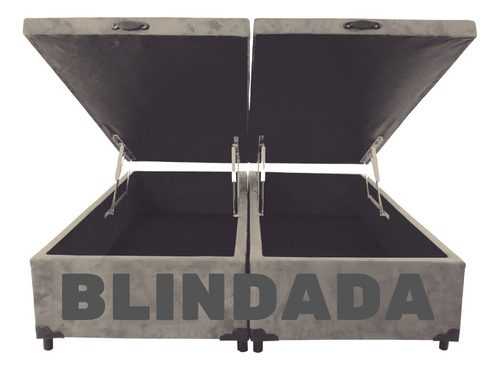 Cama Box Bau Queen Blindada - Fabricação Própria