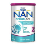 Leche De Fórmula En Polvo Nestlé Nan Optimal Pro 2 En Lata X 2 Unidades De 1.2kg - 6  A 12 Meses