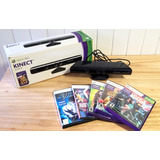 Kinect Xbox 360 + 5 Juegos Originales Y Copias