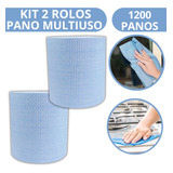 Kit 2 Panos Multiuso Limpeza Picotado Perfex 1200un 28x40cm