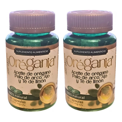 Orégania - Aceite De Orégano Té De Limón 2 Botes 60 Cáps C\u002Fu | Envío gratis