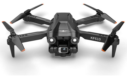 Drone Kfplan 3 Kf610 3.0 Con Dual Cámara Hd Negro 2.4ghz 3 Baterías