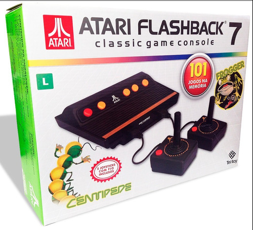 Atari Flashback 7 Nacional Com 101 Jogos Na Memória