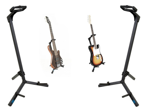Kit 2 Suporte Violão Guitarra Baixo Pedestal C/trava Ask G3s