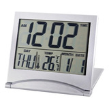 Reloj Lcd Con Alarma Digital, Estación Plegable, Mesa, Escri