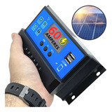 Controlador De Carga Painel Solar 60a Usb Lcd 5v 12v 24v Pwm