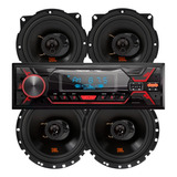 Stereo Bt Mp3 Xline 720s + Parlantes Jbl Flex 5 + 6 PuLG
