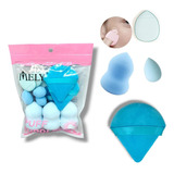 Esponjas Blender De Maquillaje Polvo Crema Mely Set X12 Pads