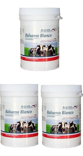 Balsamo Blanco De 100 Gr !!combo De 3 Piezas¡¡ Envio Gratis