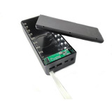Caja Para Power Bank Bateria 18650 Usb C Y iPhone Lighting