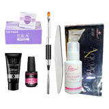 Kit Manicure: Polygel +  Tips+ Papel + Molde + Lima + Pr