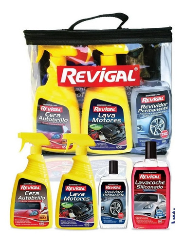 Set Revigal M8 Lava Motor Autobrillo Lavacoche Revividor Y+