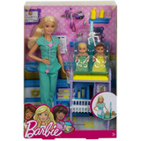 Barbie Baby Doctor Pediatra De Dos Bebes Pacientes