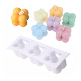 Molde X3 Burbuja 3d Mini Silicona Velas Cera Soya Parafina