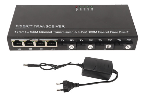 Led Autoadaptable De Fibra Ethernet Sfp, 8 Puertos, 10 A 100
