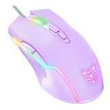 Mouse Gamer De Juego Inalámbrico Onikuma  Cw905 Purple