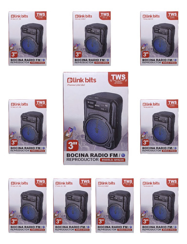 Bocinas Bluetooth 3 Pulgadas Pack 10pz Mayoreo Va371t