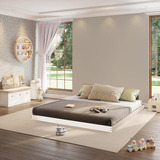 Cama Montessoriana Queen Para Cama Cabana Family Branco