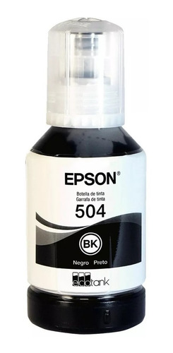 Tinta Epson T504 Negro Bk L4150 L4160 L6161 L6171