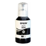 Tinta Epson T504 Negro Bk L4150 L4160 L6161 L6171