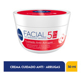 Crema Facial Nivea Cuidado Anti-arrugas 5 En 1 X 50ml