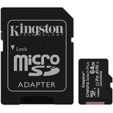 Memoria Kingston Micro Sd Sdxc 64gb Clase 10 + Adaptador Sd