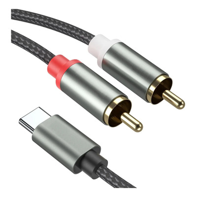 Cable De Audio De Froggen Usb C A 2 Rca, Cables Rca De Tipo