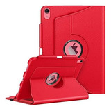Funda Para iPad 10th Generacion Giratoria 360 - Rojo