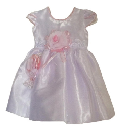 Vestido Niña Bebe - Bautizo - Incluye Diadema