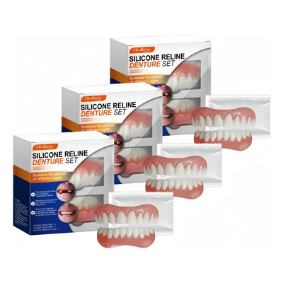 Z Juego De Prótesis Dentales De Silicona Suave 1xfit H