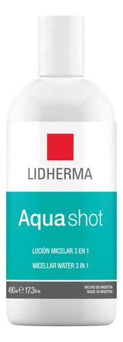 Agua Micelar Lidherma Aquashot 490 Demaquillante Limpiador 