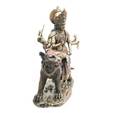 Ilustración Oriental Durga En Estatua De Tigre Pieza De Resi