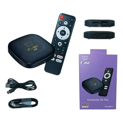TV Box Time Con Asistente de Voz Android 4K UHD HDMI Negro | Envío gratis