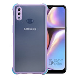 Carcasa Para Samsung A10s Borde Color Antigolpe Prot Camara