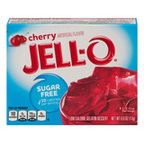 Jell-o Mezcla De Gelatina Sin Azucar De Cereza Caja De 0.6