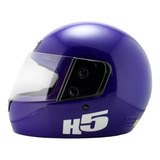 Casco Infantil Integral H5 Kids Talle Xxs Azul (52cm.)